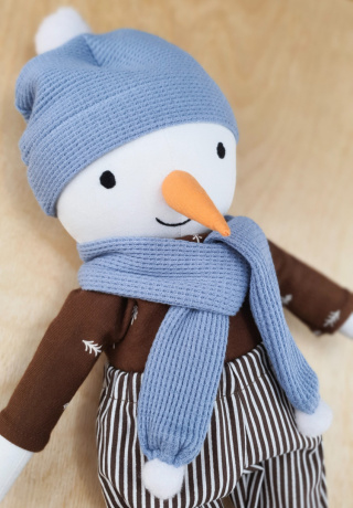 Lalka handmade - Bałwanek