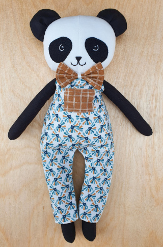 Lalka handmade - miś Panduś