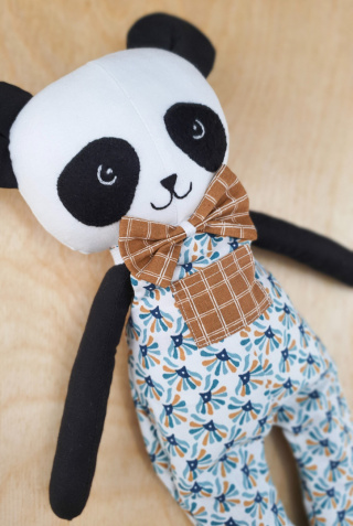 Lalka handmade - miś Panduś