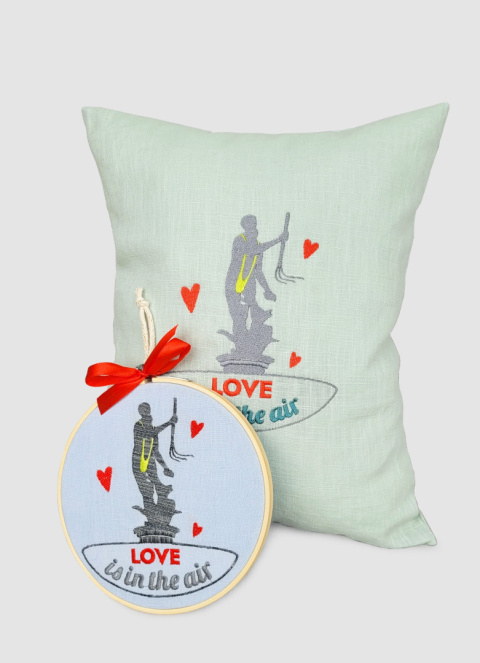 Poduszka lniana - Neptun in love Poduszka lniana - Neptun in love