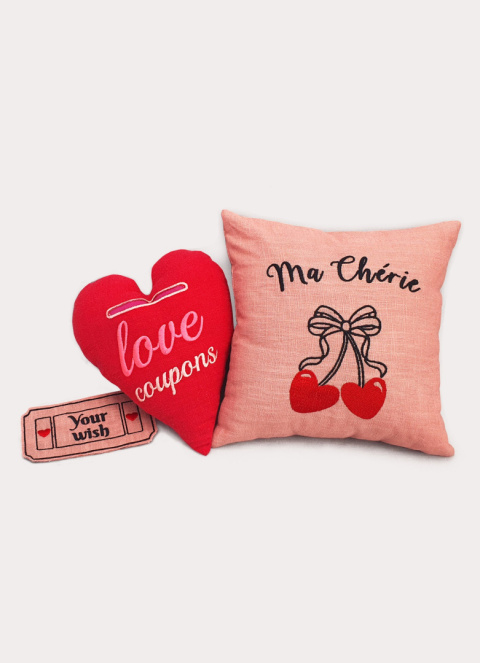 Poduszka lniana mini - Love coupons Poduszka lniana mini - Love coupons