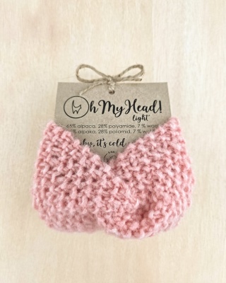 Opaska damska light - koral