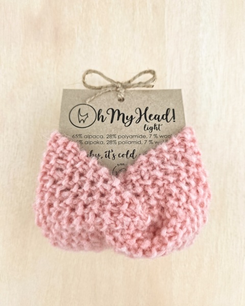 Opaska damska light - koral