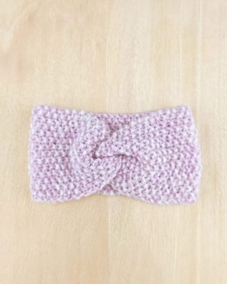 Opaska damska light - lila,ecru