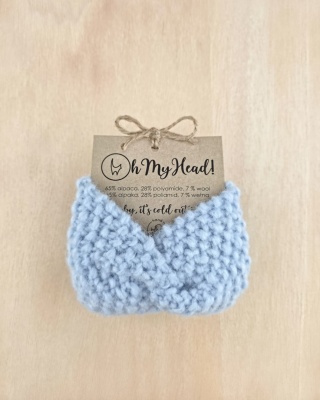 Opaska damska błękit