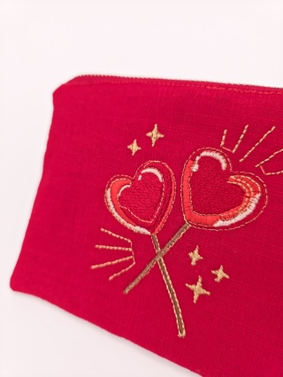 Portmonetka lizaki serca